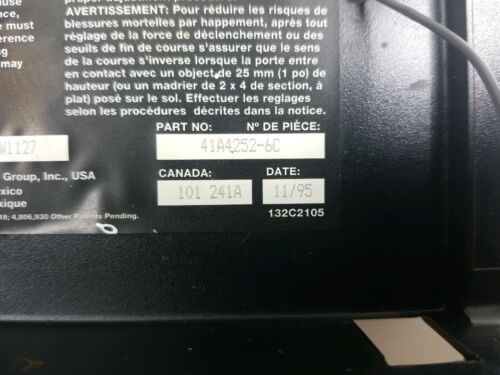 Liftmaster Chamberlain 41A4252-6 Logic Board Garage Door Green Learn BOARD ONLY!