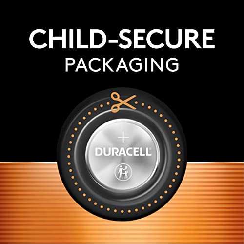 Duracell CR2032 3V Lithium Battery, Child Safety Features, 1 Count Pack, Lithium Coin Battery for Key Fob, Car Remote, Glucose Monitor, CR Lithium 3 Volt Cell