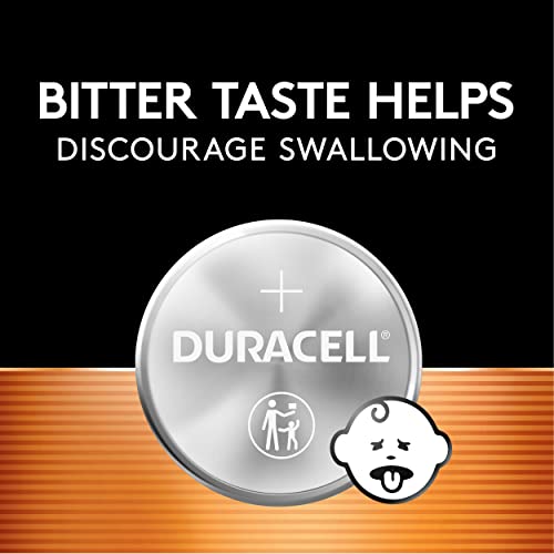 Duracell CR2032 3V Lithium Battery, Child Safety Features, 1 Count Pack, Lithium Coin Battery for Key Fob, Car Remote, Glucose Monitor, CR Lithium 3 Volt Cell