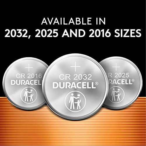 Duracell CR2032 3V Lithium Battery, Child Safety Features, 1 Count Pack, Lithium Coin Battery for Key Fob, Car Remote, Glucose Monitor, CR Lithium 3 Volt Cell