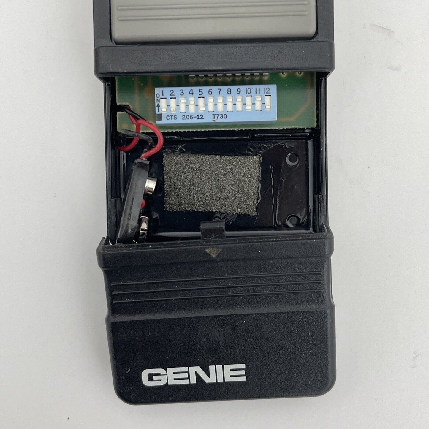 Genie OEM GT90-1 Garage Door Opener Remote w/ Clip Overhead Door 12 Dip Switch