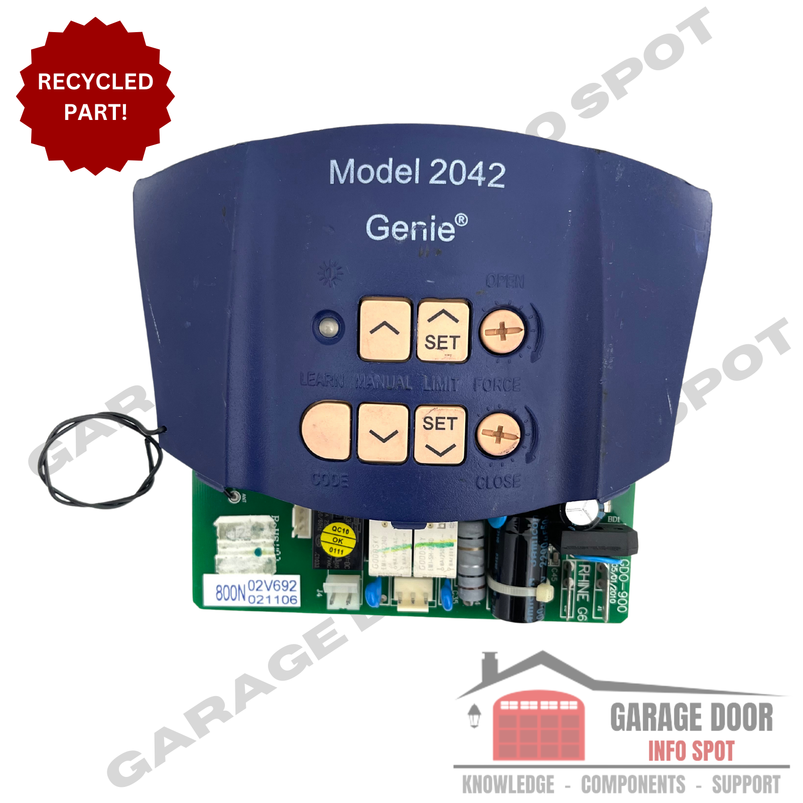 Genie Model 2042 Circuit Board Garage Door Opener Intellicode Sequence