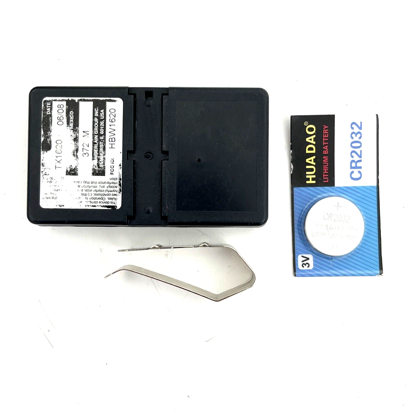 OEM Liftmaster 372LM 2 Button Garage Door Remote Control w/Visor Clip & Battery