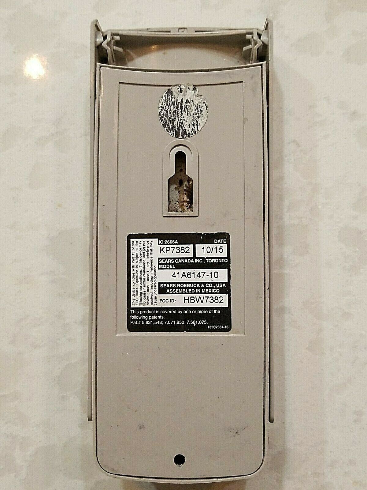 Craftsman 41A6147-10 Garage Opener Wireless Keyless Entry Pad HBW7382 KP7382