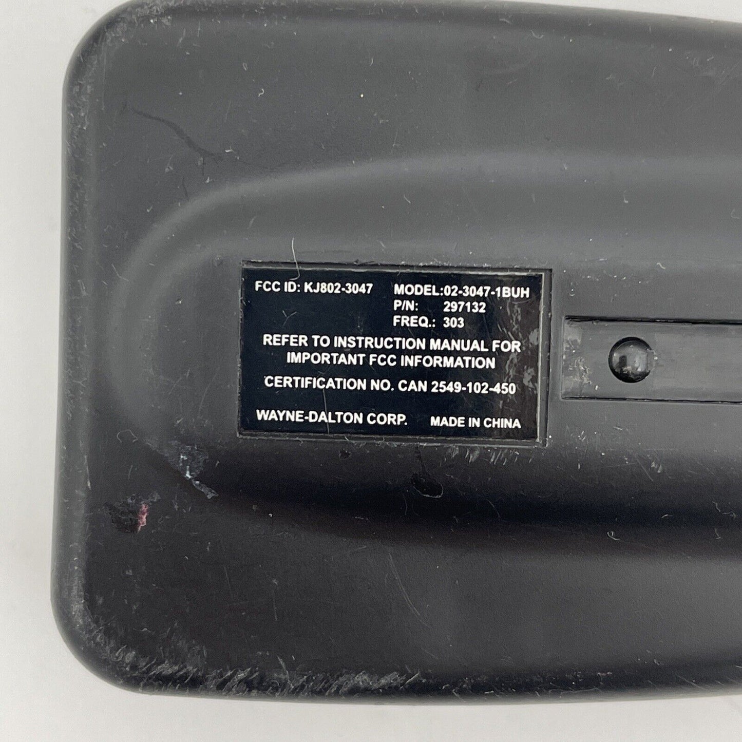 Wayne Dalton OEM 1-Button 02-3047-1BUH Garage Door Opener Remote w/ Clip 297132