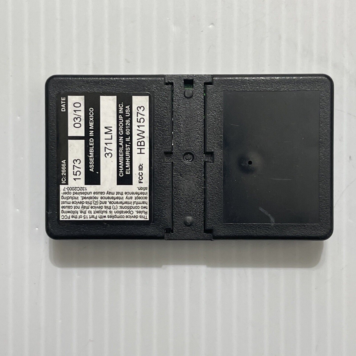 Genuine OEM Chamberlain Liftmaster 371LM 1 Button Remotes w/Clip & Battery