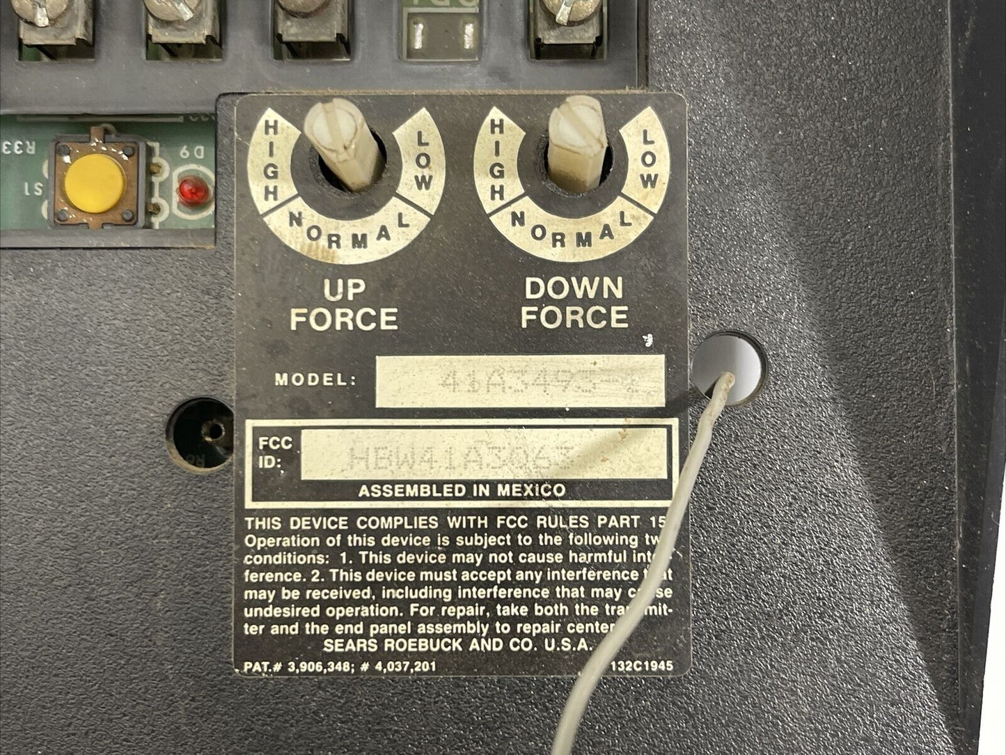 Sears Craftsman Liftmaster 41A3493 Receiver Garage Door Opener Logic Board