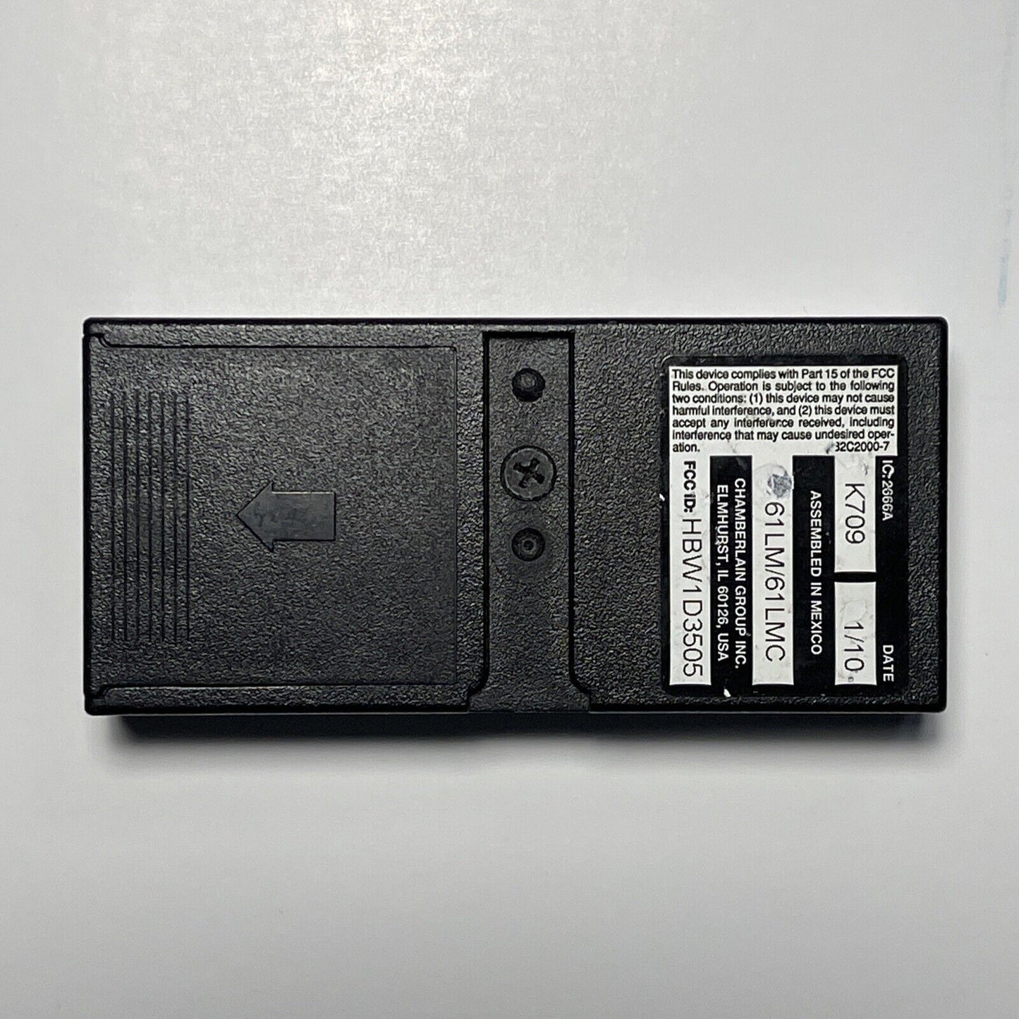 Genuine OEM Liftmaster Chamberlain 61LM 1 Button Remote w/Battery & Clip 750CB