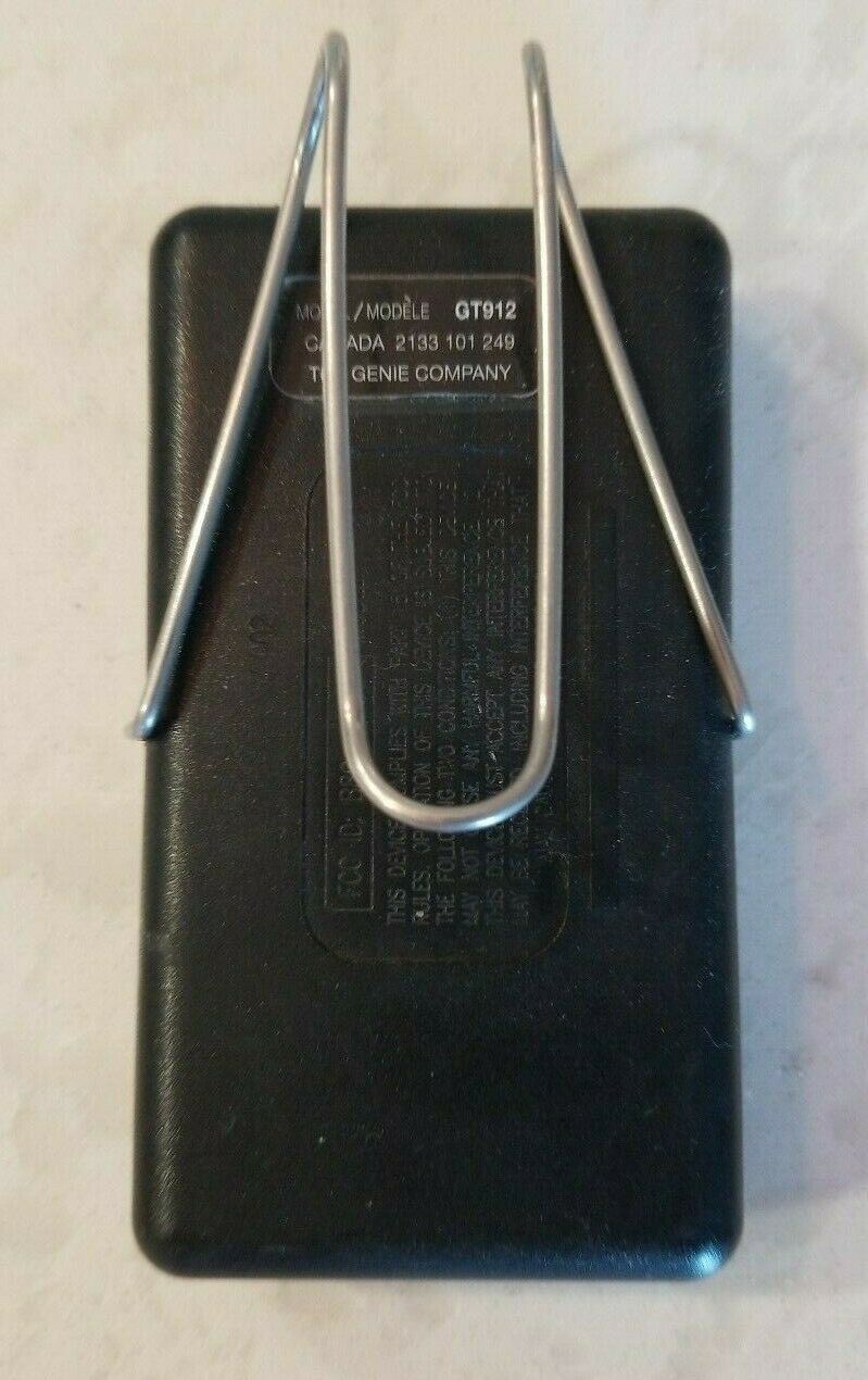 Genie OEM GT912 Garage Door Opener Remote w/ Clip - Works Guaranteed