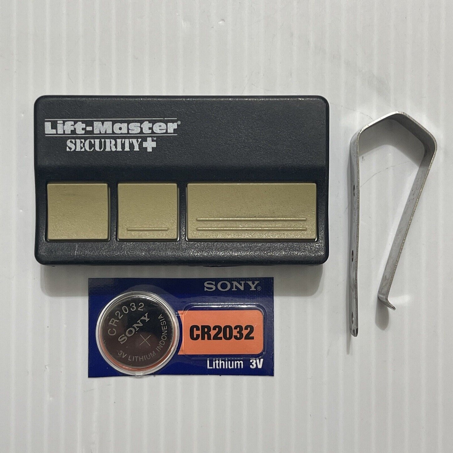 Genuine OEM Chamberlain Liftmaster 973LM 3 Button Remote w/Clip HWB1241