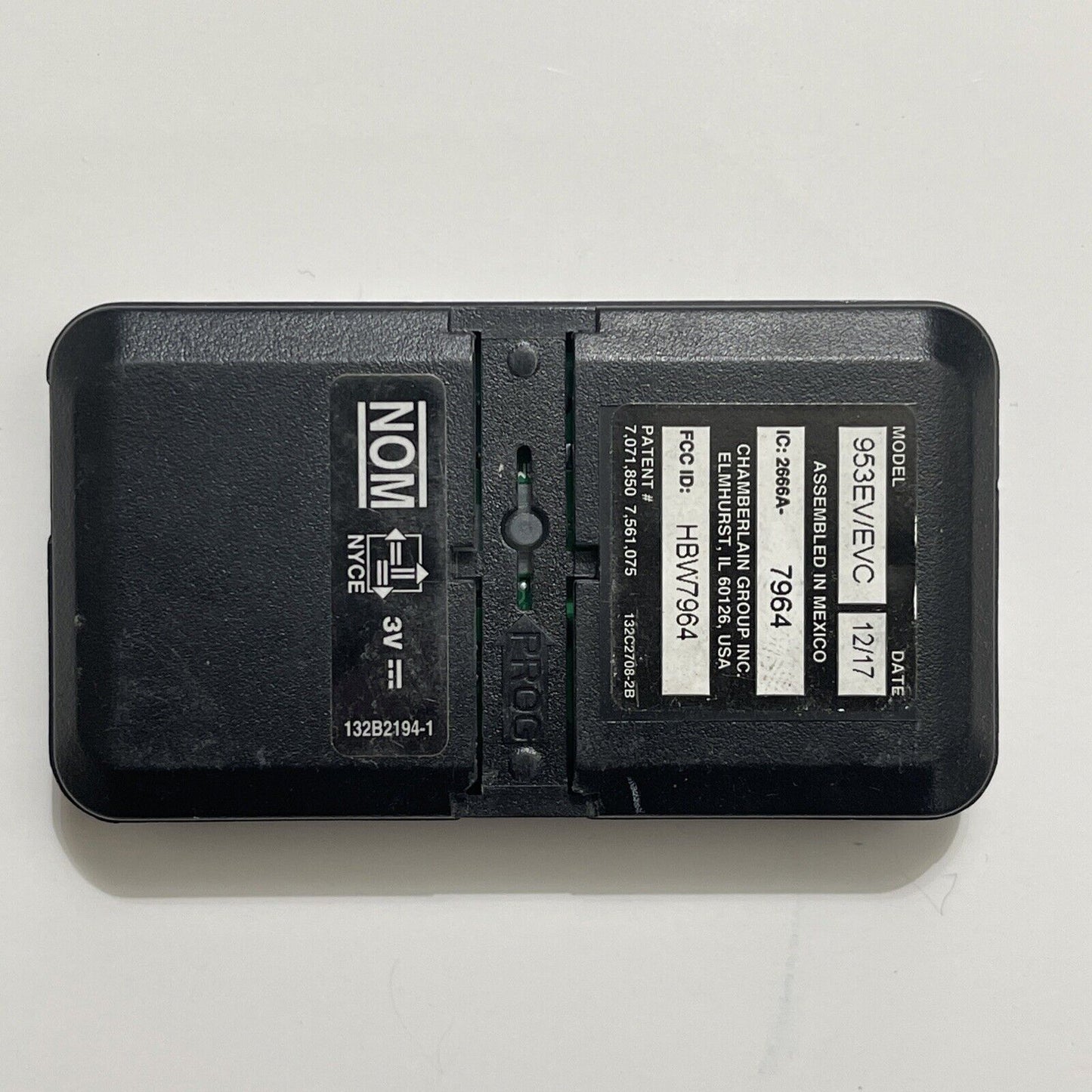 Genuine OEM Chamberlain Liftmaster 953EV/EVC 3 Button UNIVERSAL Remote Control
