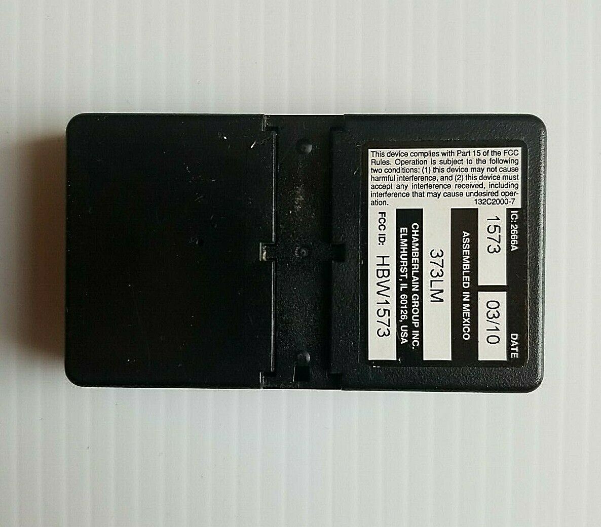 2 Genuine OEM Chamberlain Liftmaster 373LM 3 Button Remotes w/Clips & Batteries