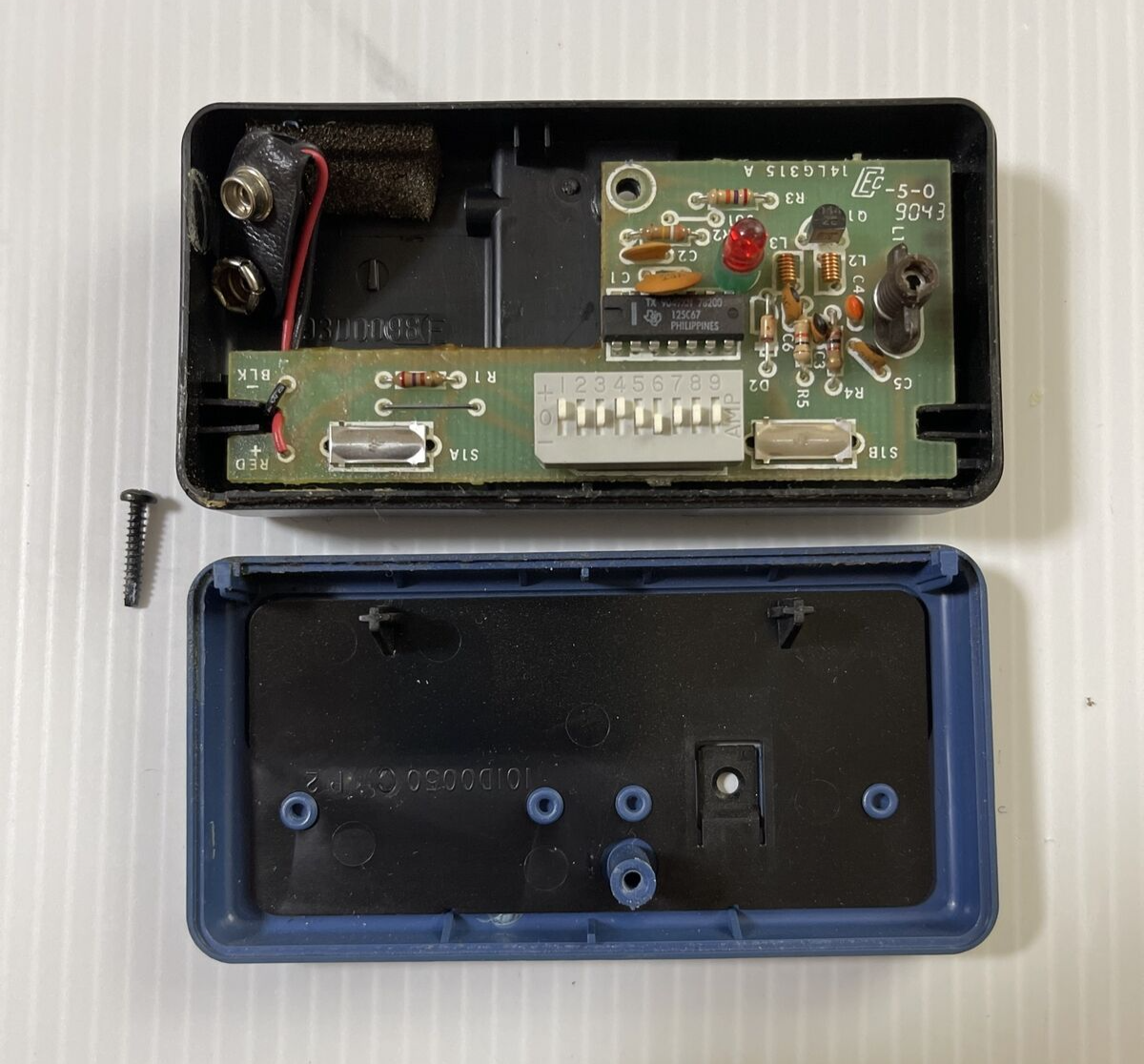 Chamberlain Model 50 Garage Door Opener 1 Button Remote Blue HBW3CQ51 - 9 Dip