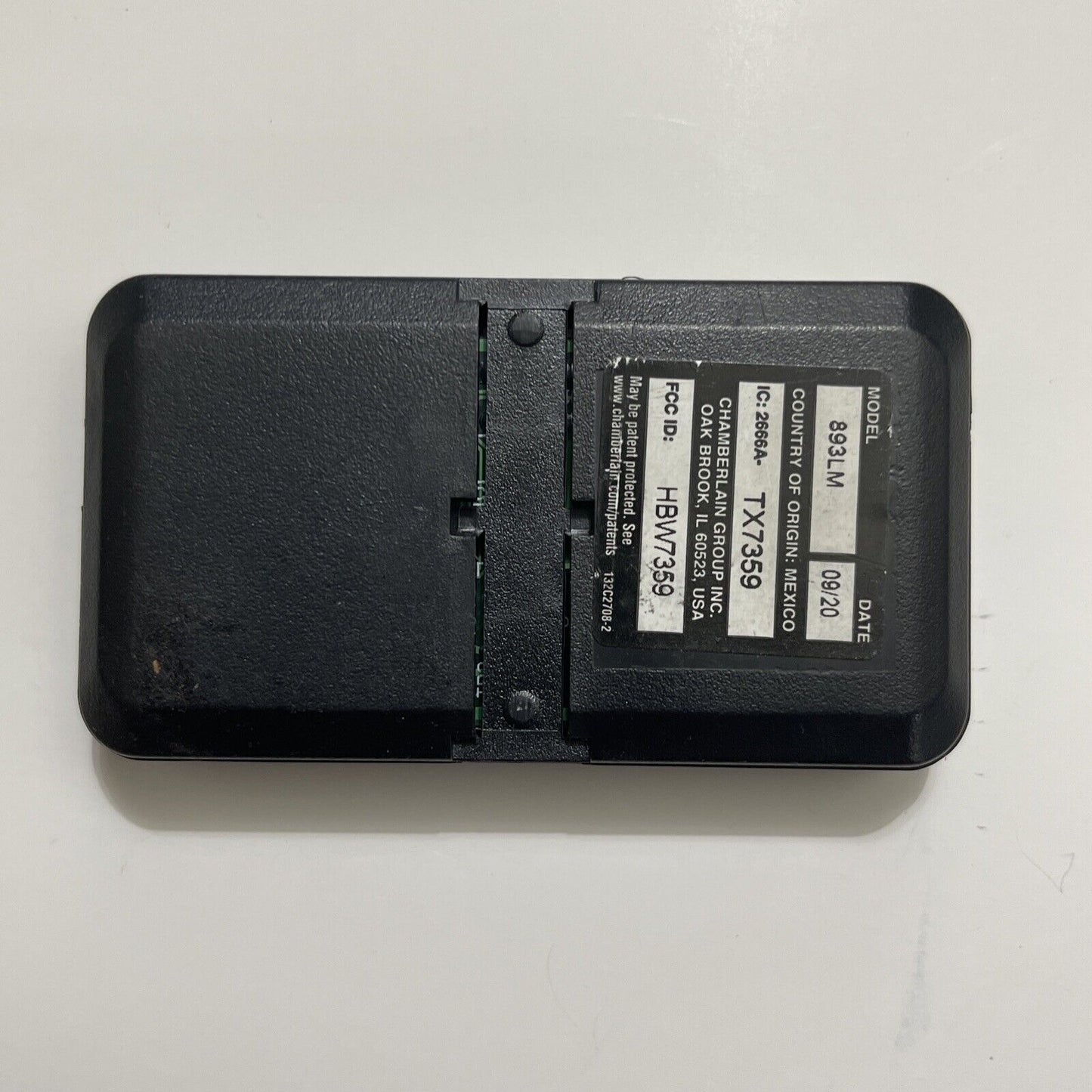 Genuine OEM Chamberlain Liftmaster 893LM 3 Button Garage Door Remote Control