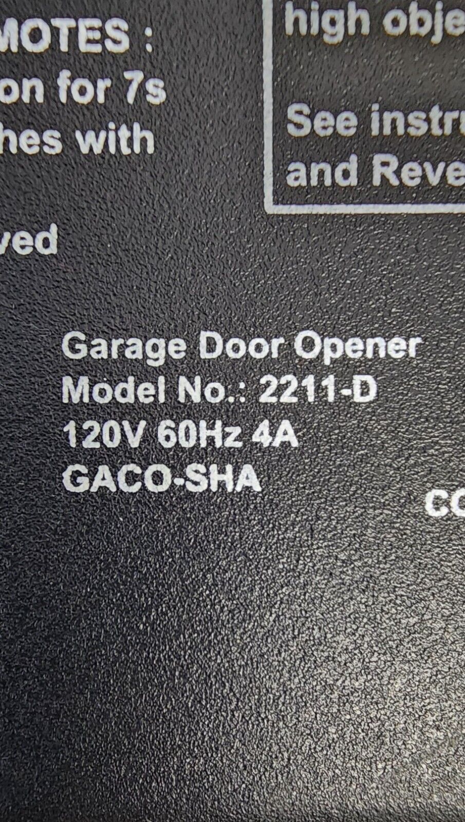 Guardian Circuit Board End Panel 2211-D GUDT-322 / GUDT-318 GACO-SHA W-BBU