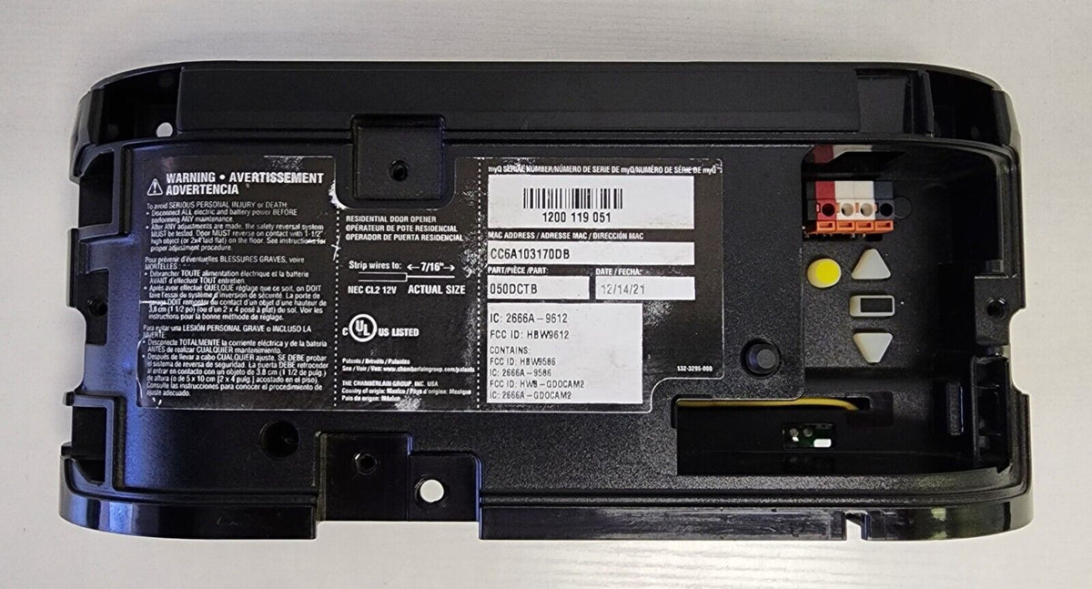 Chamberlain Rjo Yellow Button Unit Chamberlain 050DCTB Garage Door Receiver Logic Board Yellow Learn Butt ...