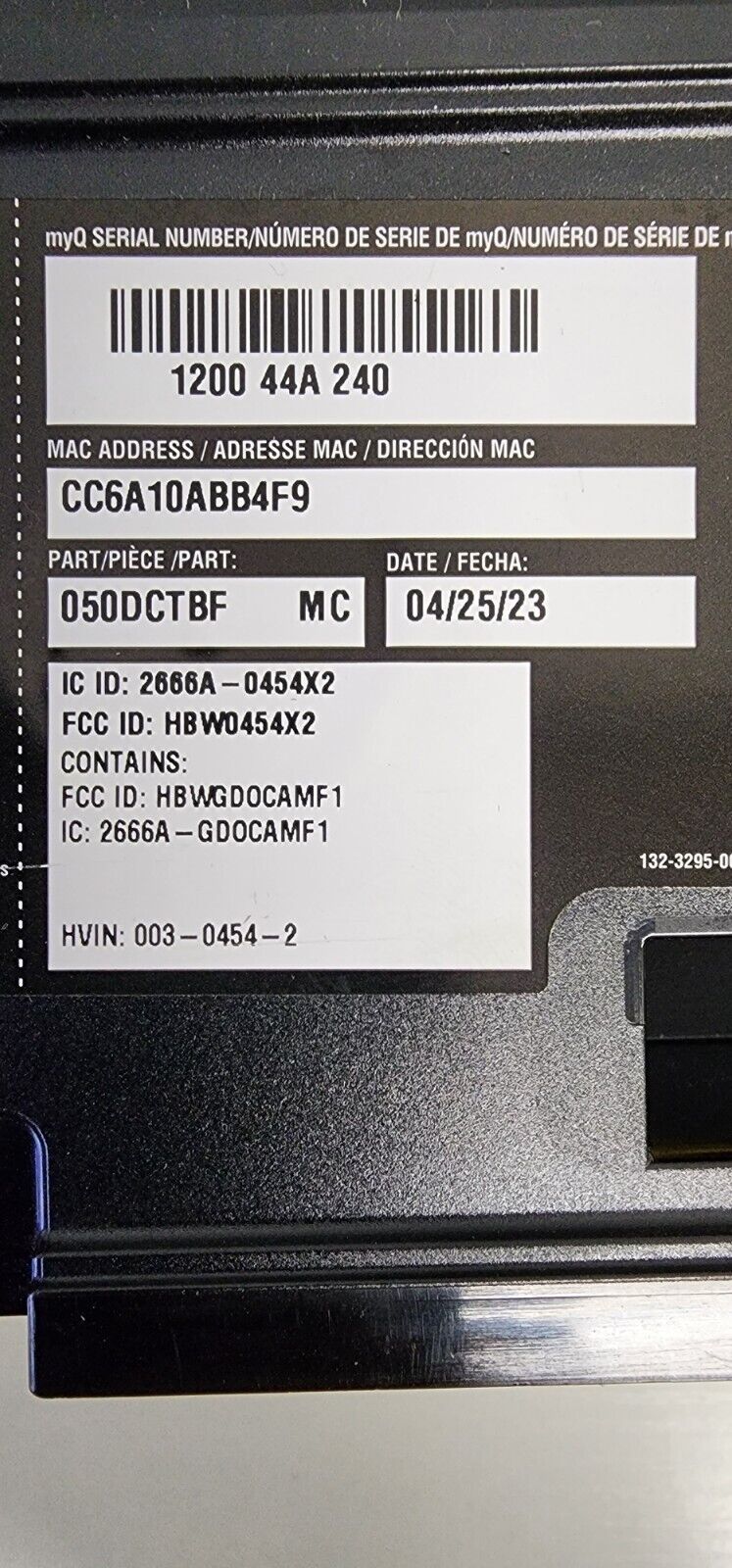 Liftmaster 050DCTBF MC Garage Door Circuit Logic Board Yellow Learn Bu ...