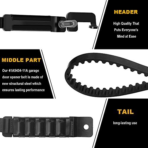 Drive Belt 41A5434-11A Garage Door Openers Belt, Belt Garage Door Opener Belt Compatible with Liftmaster/Chamberlain/Sentex/Whisper Belt Drive Models 2500, 2580, 2280, 3500, 3580, 3280