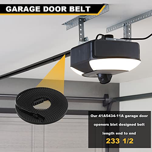 Drive Belt 41A5434-11A Garage Door Openers Belt, Belt Garage Door Opener Belt Compatible with Liftmaster/Chamberlain/Sentex/Whisper Belt Drive Models 2500, 2580, 2280, 3500, 3580, 3280