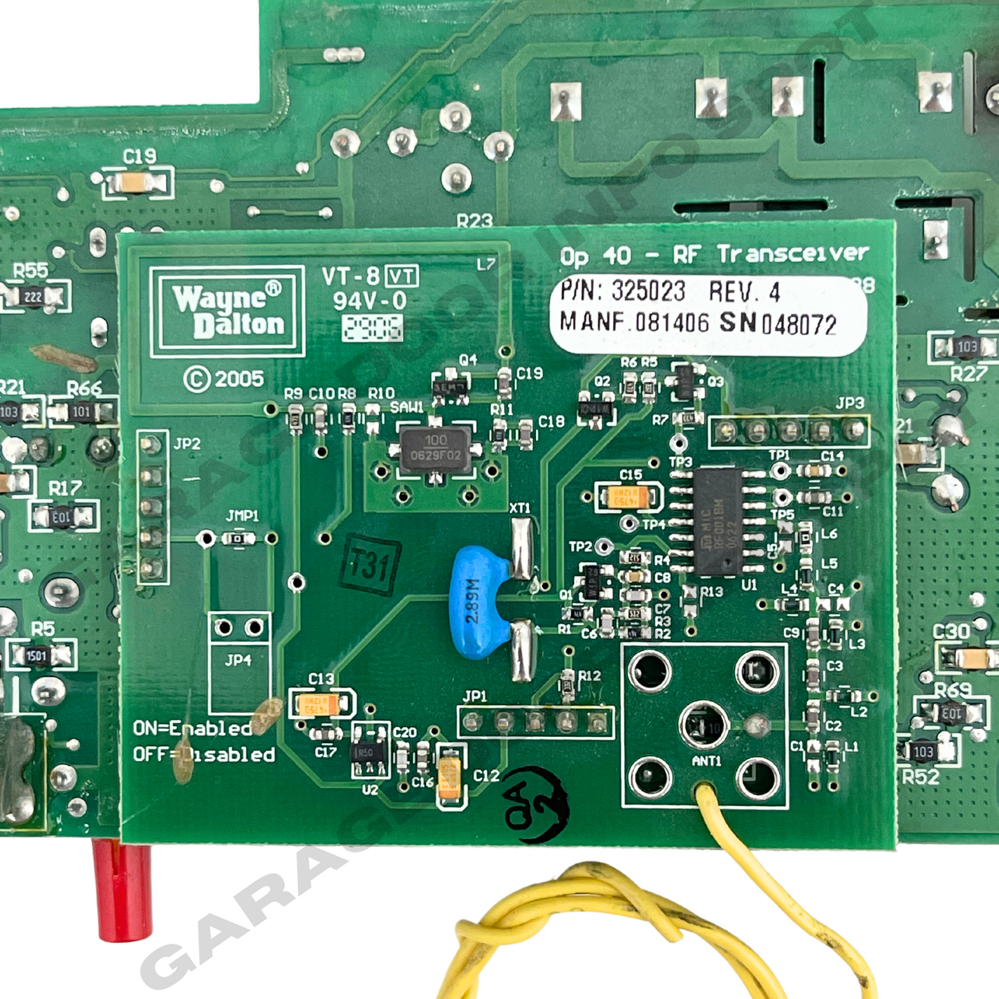 312038 Wayne Dalton Logic Control Board iDrive 3663-372 Garage Door Opener Motor