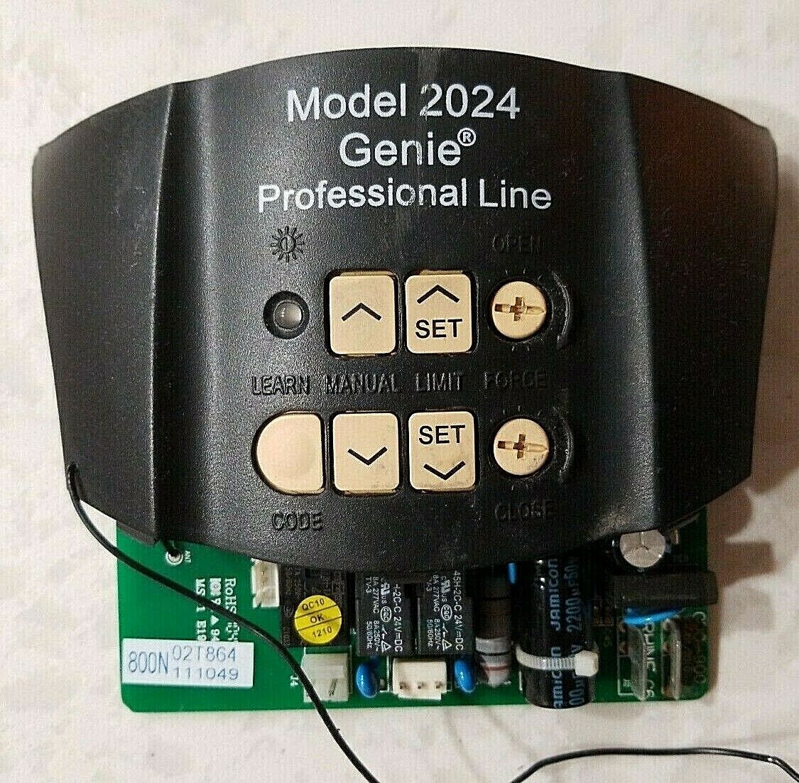 Genie Model 2024 Circuit Board Garage Door Opener Intellicode Sequencer