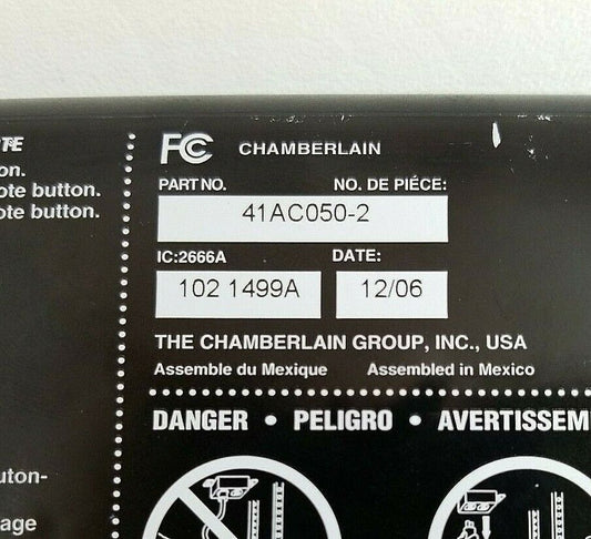 Liftmaster Chamberlain Circuit Board 41AC050-2 Purple Learn Button - BOARD ONLY!