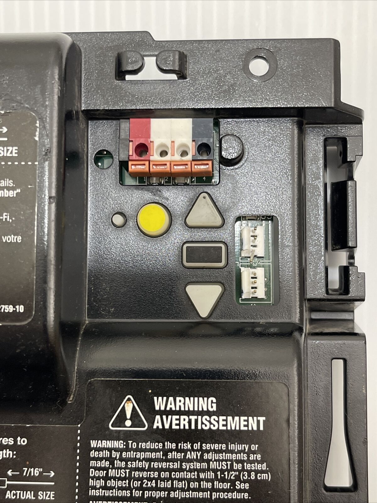 Chamberlain Rjo Yellow Button Unit Liftmaster Chamberlain 050ACTWFLK Garage Door Logic Board Yellow Learn ...