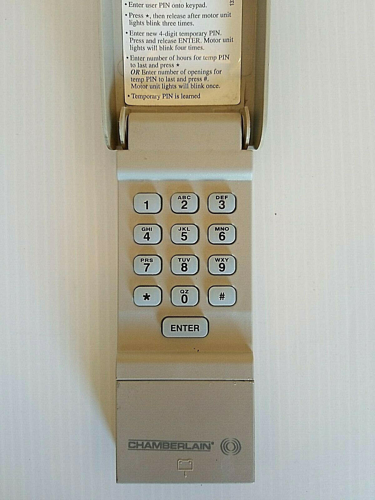 Reprogram Chamberlain Keypad OEM Chamberlain Liftmaster 940T Wireless Entry Keyless Keypad Purple L ...