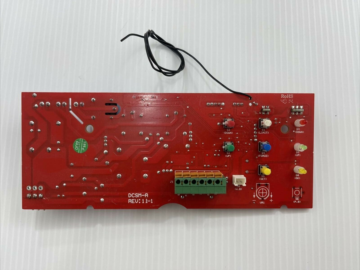 Guardian 2211-D Garage Door Circuit Board 5B10-1449 / DCSM-A REV:11-1 / GACO-SHA