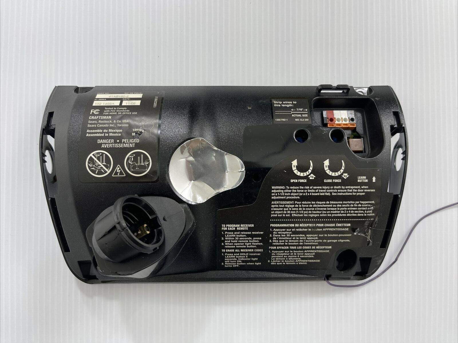 Craftsman Liftmaster 41AB150-2 Receiver Logic Circuit Board Purple Lea ...