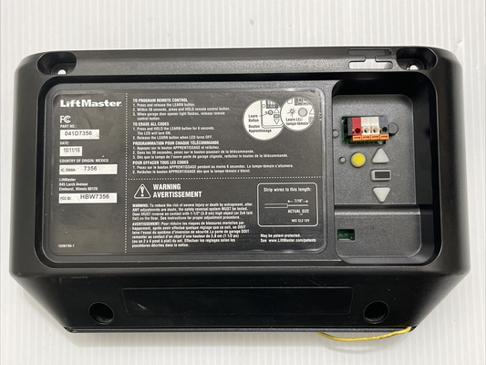 LiftMaster 041D7356 Garage Door Receiver Logic Board Yellow Learn Button