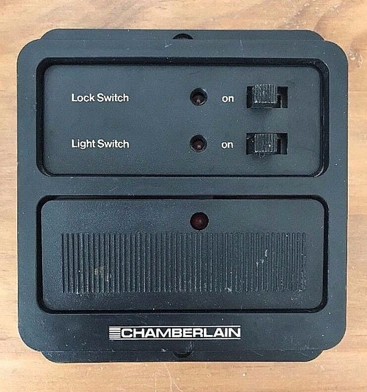 Chamberlain Old Black Wall Button Multi-Function Door Control Console 4 Terminal