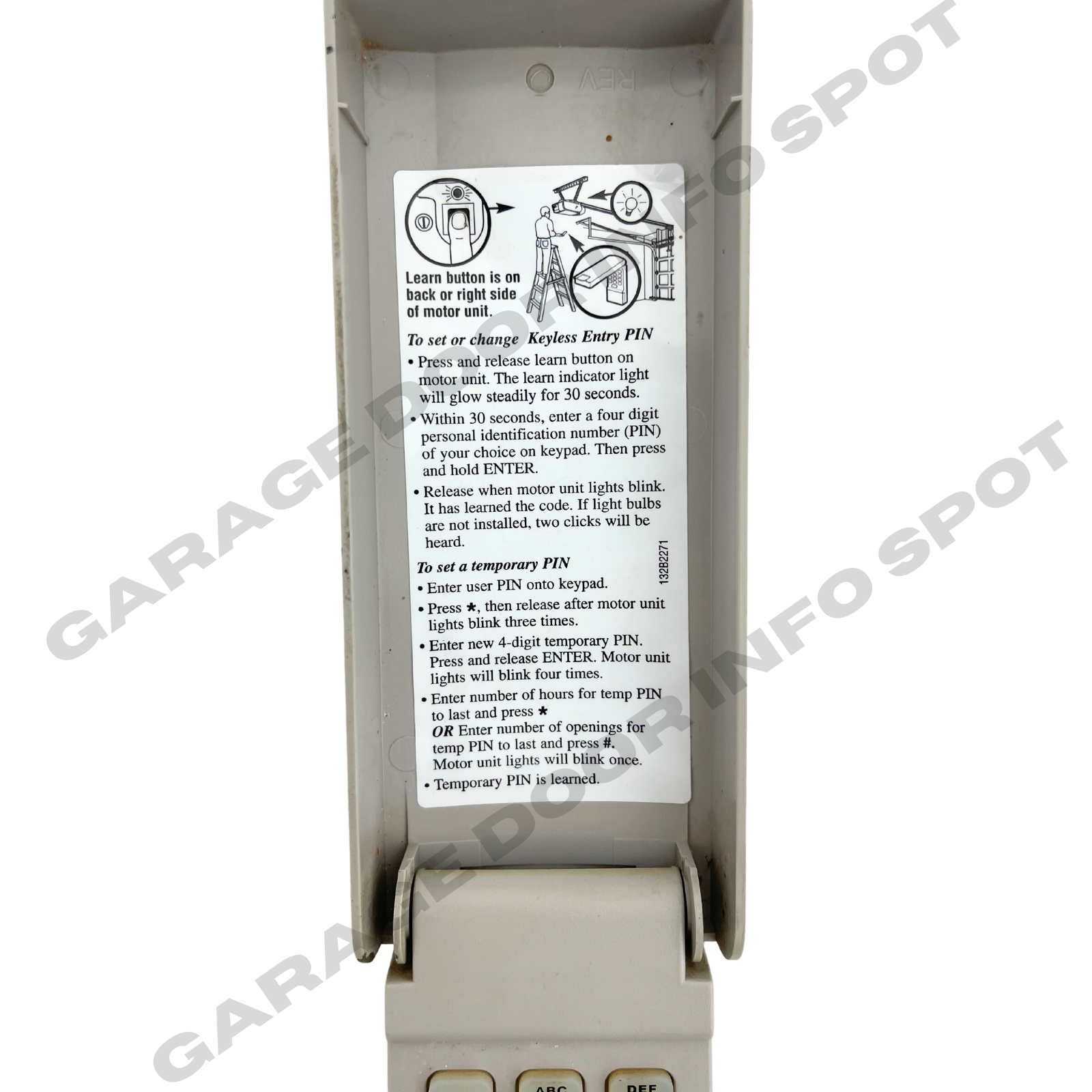 976LM OEM Liftmaster Security + Wireless Entry Garage Keyless Keypad I ...