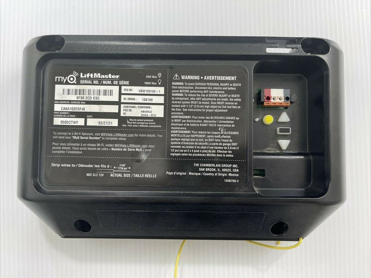 Chamberlain Rjo Yellow Button Unit Chamberlain Liftmaster 050DCTWF Garage Door Logic Board Yellow Learn B ...