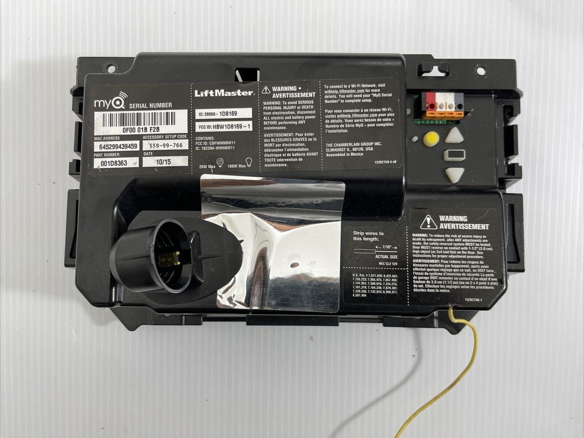 Chamberlain Rjo Yellow Button Unit Liftmaster Chamberlain 001D8363 Garage Circuit Board myQ Yellow Learn ...