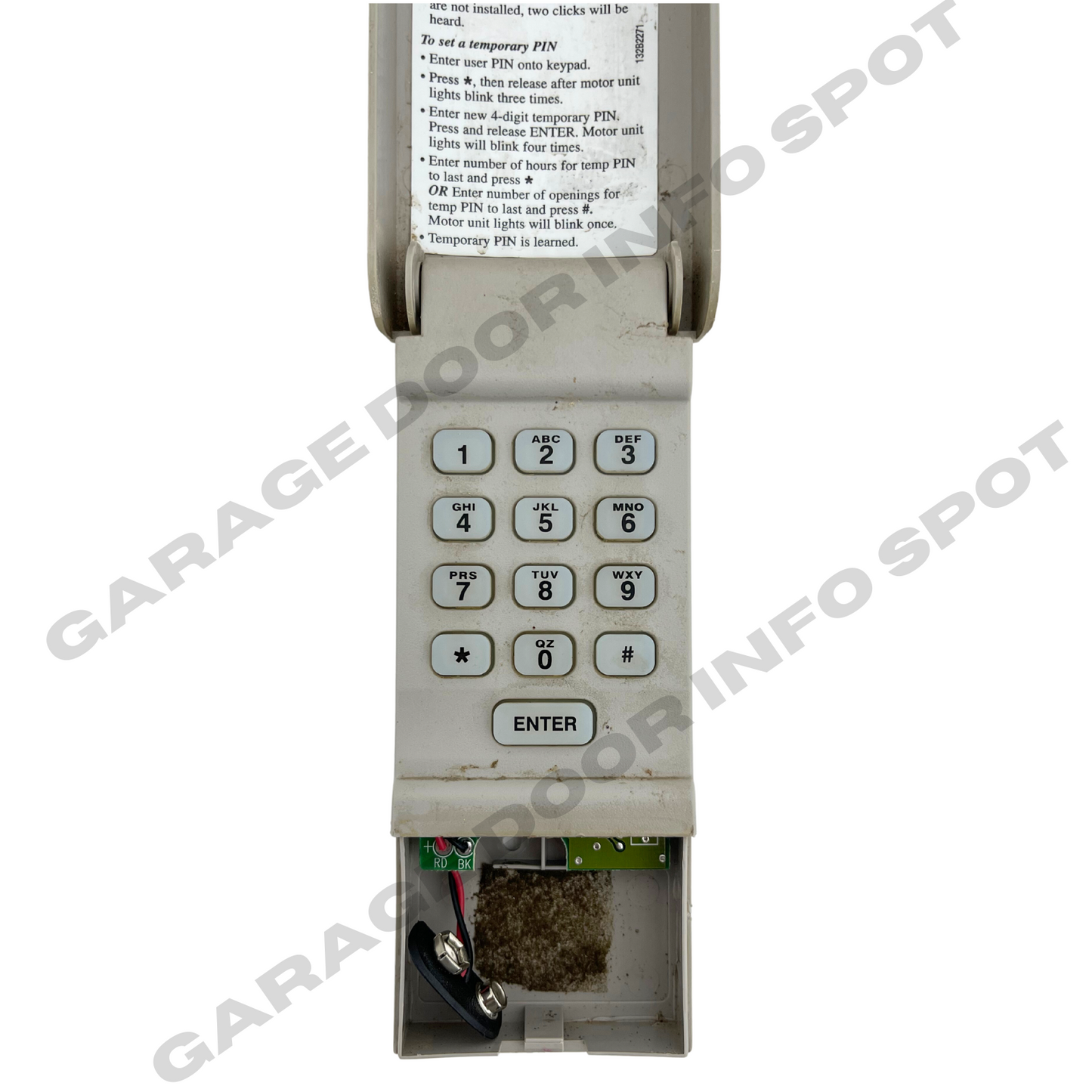 940CB Chamberlain OEM Wireless Entry Keyless Keypad Red Learn Button I ...