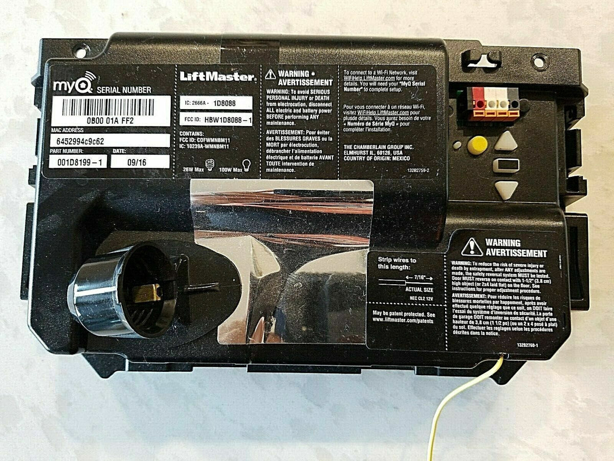 Chamberlain Rjo Yellow Button Unit Liftmaster Chamberlain 001D8199-1 Circuit Board myQ Yellow Learn Butto ...
