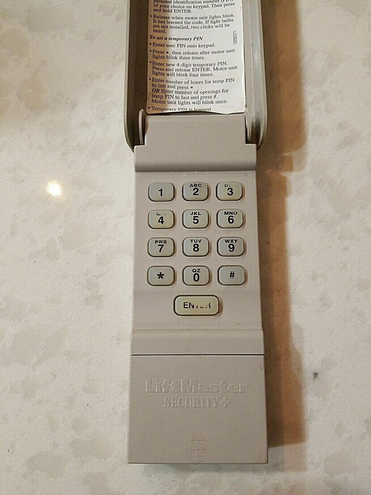 OEM Chamberlain Liftmaster 976LM Security + Wireless Entry Keyless Key ...