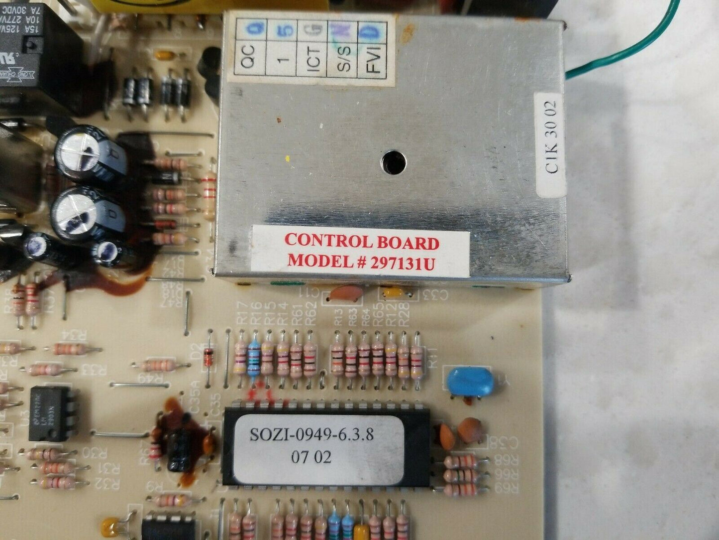 Wayne Dalton Garage Door Opener P/N 297131U Circuit Control Board RTMA 38-3041