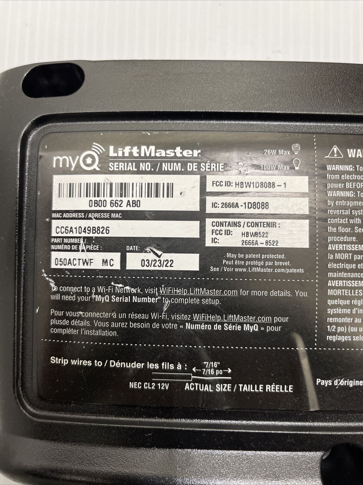 Mvzwliftmaster 050actwf Installation Manual 76