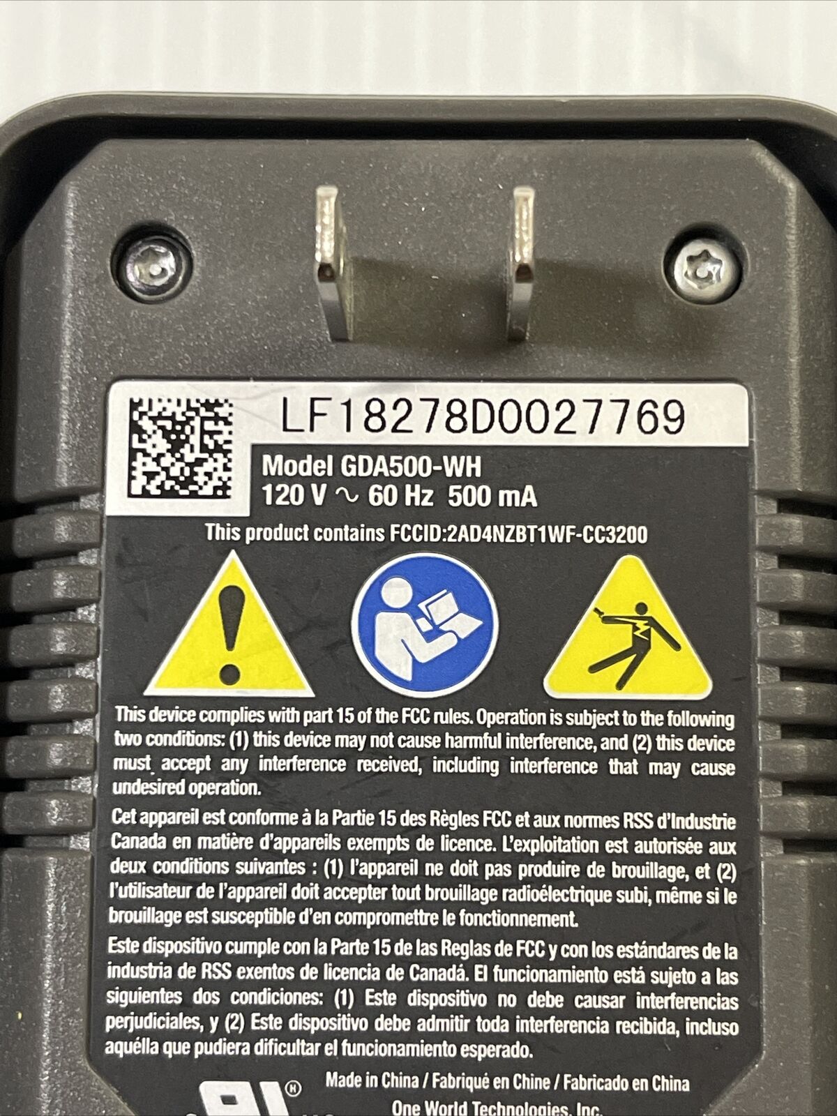 Ryobi Garage Door Wifi Connectivity System GDA-500WH & GDA-500DS