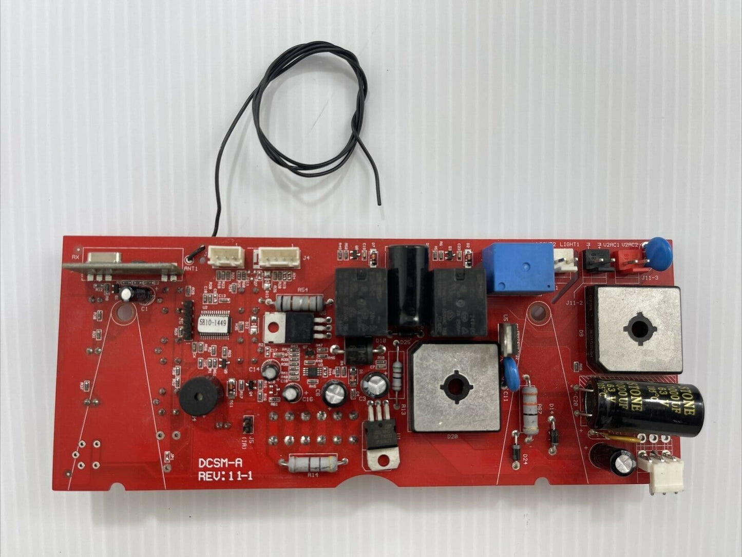 Guardian 2211-D Garage Door Circuit Board 5B10-1449 / DCSM-A REV:11-1 / GACO-SHA