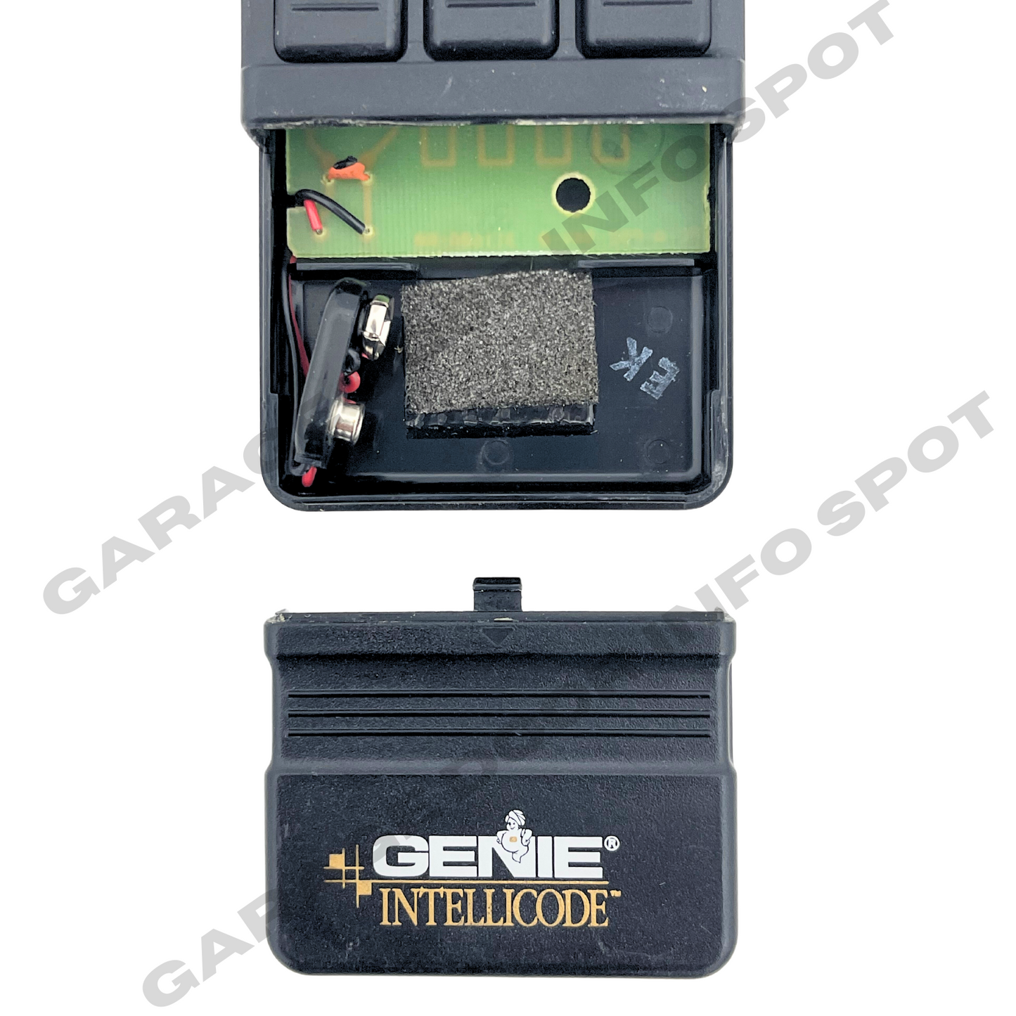 ACSGT Type 3 Genie Intellicode Overhead Door Remote 3 Button 390MHz NO CLIP