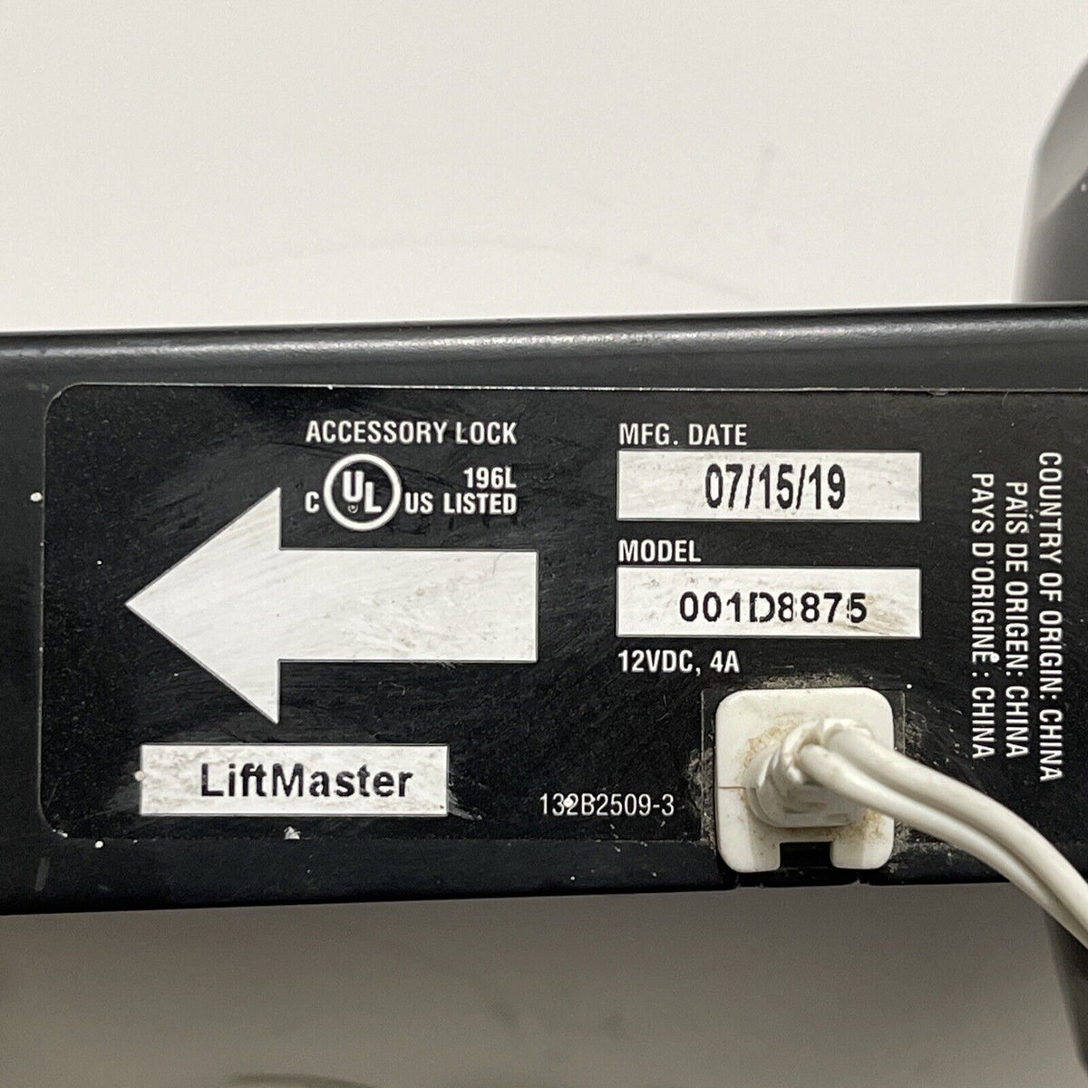 Liftmaster Lock Liftmaster 001D8875 Chamberlain Garage Door Opener Automatic Track Loc ...