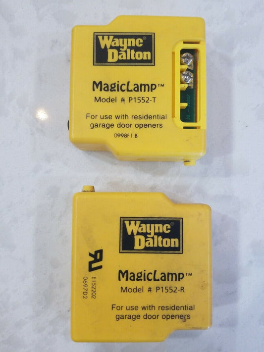 Wayne Dalton Yellow Magic Lamp Safety Eye Photo Cell Sensors P1552-T P1552-R