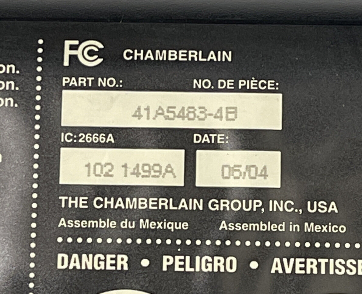 Chamberlain Liftmaster 41A5483-4B Garage Door Receiver Logic Board Red Learn Btn