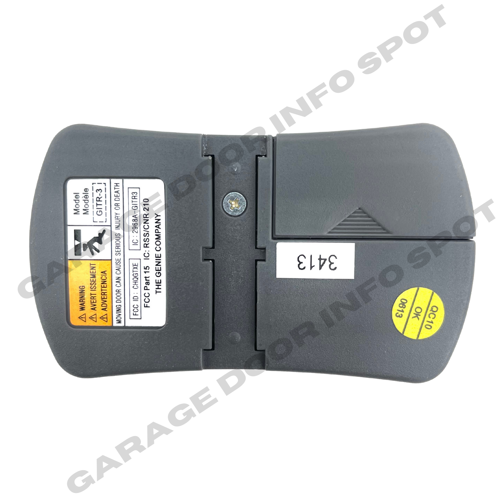 OEM GITR 3 Genie 36433A Garage Door 3 Button Opener Remote Intellicode Oem gitr 3 genie 36433a garage door 3 button opener remote intellicode