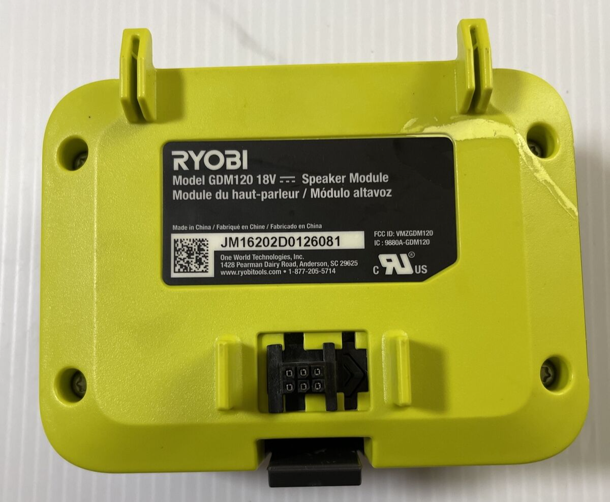 Ryobi GDM120 Garage Door Opener Bluetooth Speaker Module