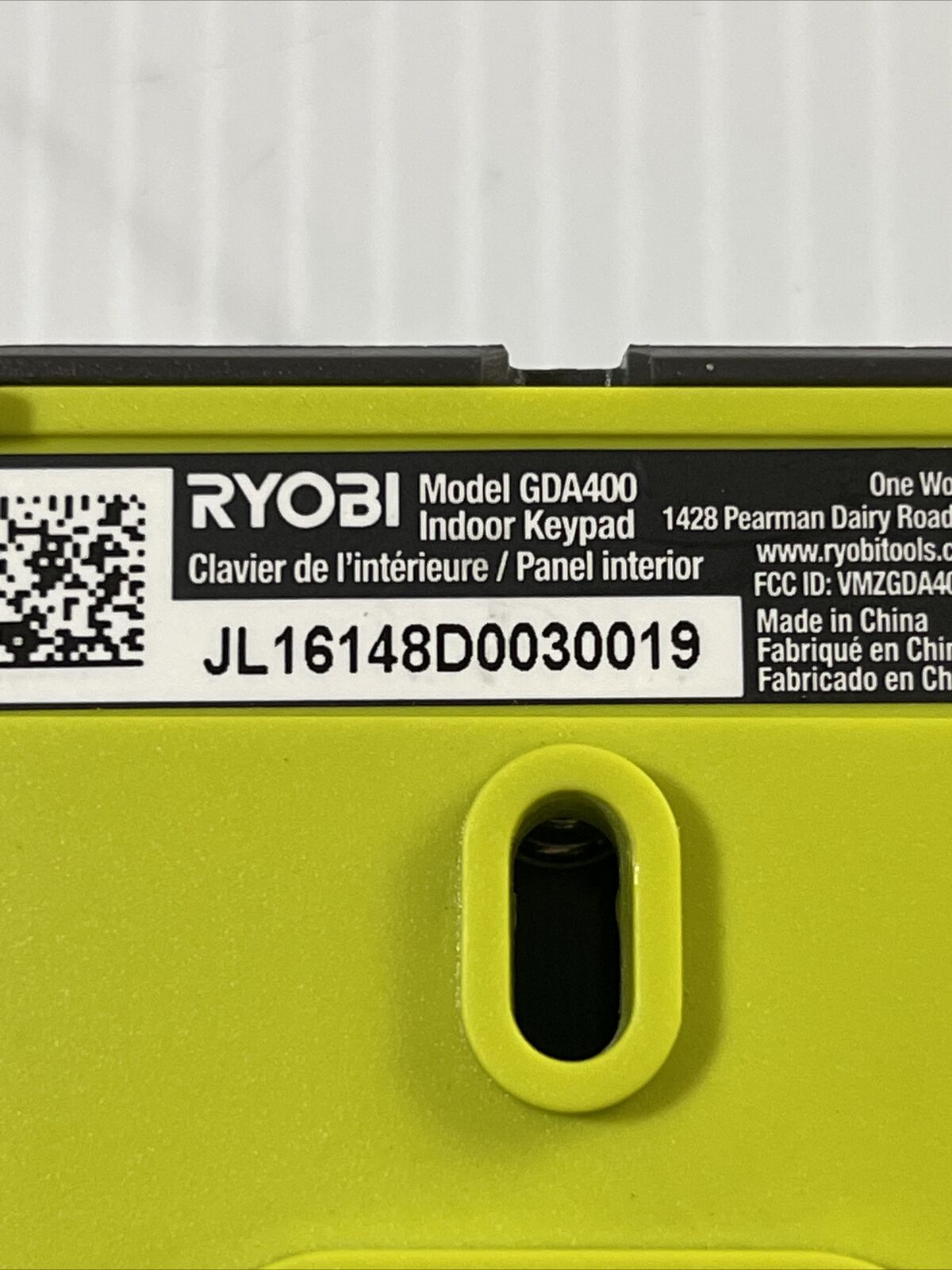 Ryobi GDA400 Wired Indoor Keypad Wall Button Console Ryobi Garage Door Openers